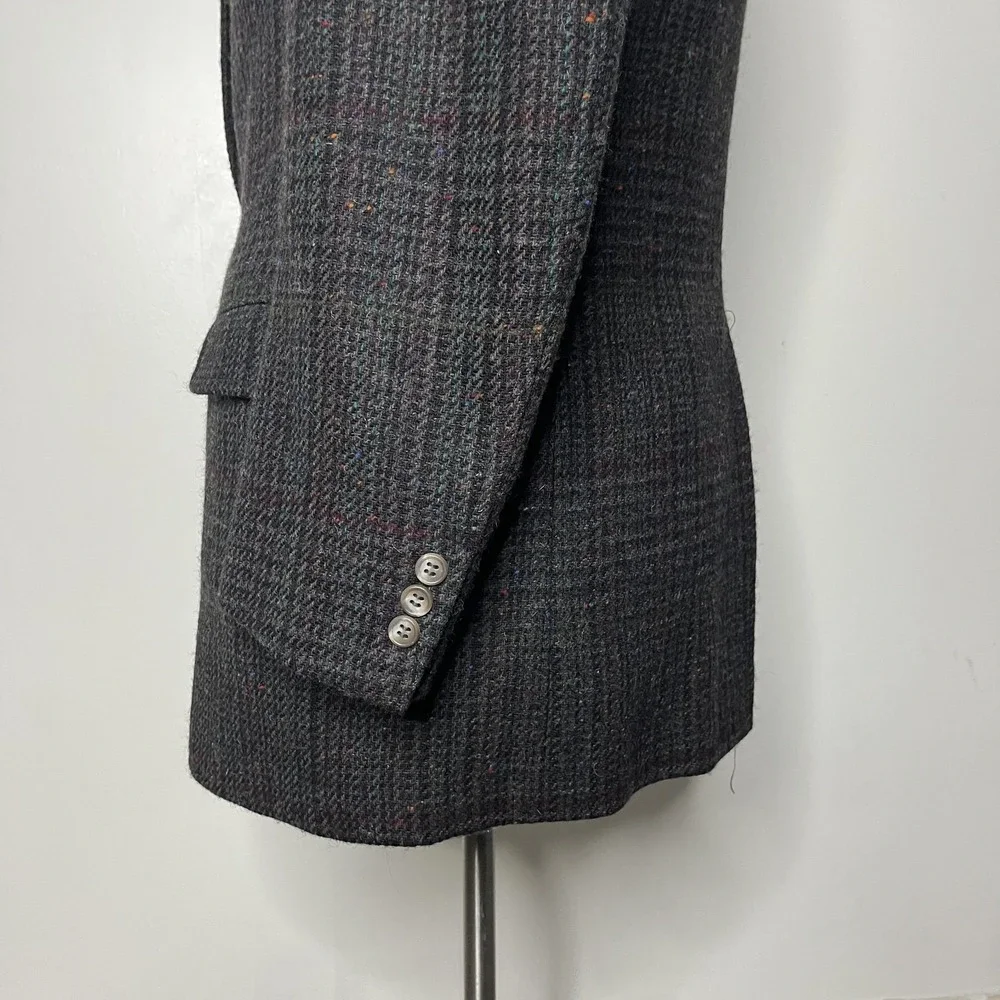 Jos. A. Bank Vintage Tweed Blazer Sport Coat 44L Multicolor 2-Button Single Vent